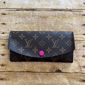 Louis Vuitton Emilie Leather Wallet in Brown